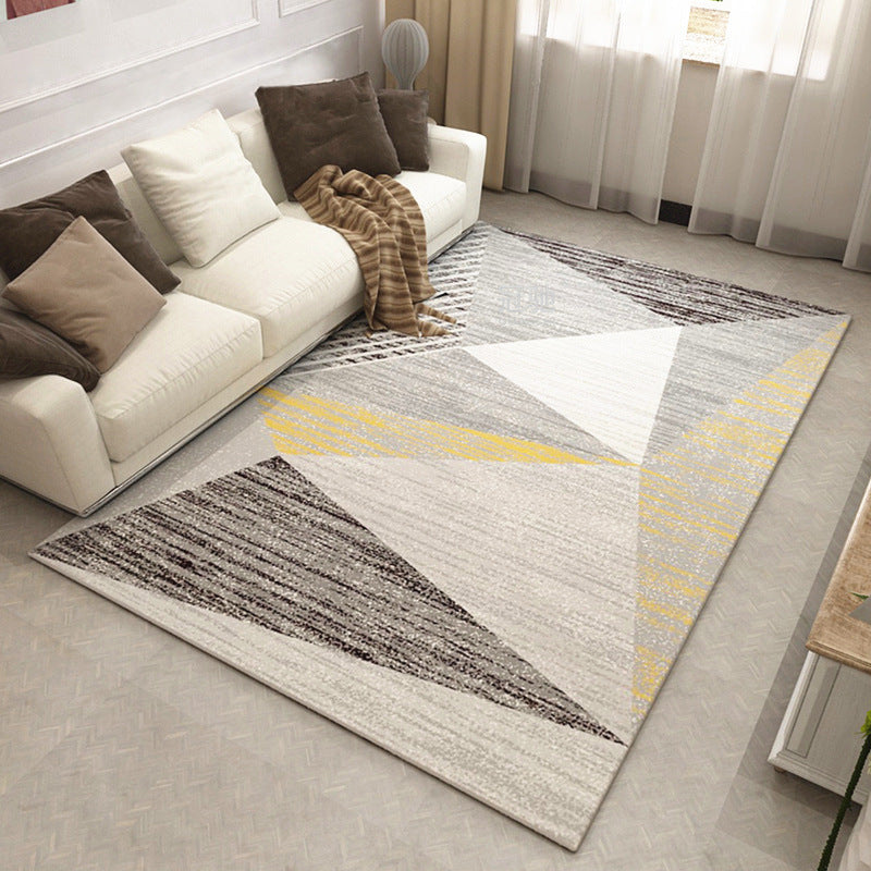 Modern Geometric Rug – Soft Minimalist Carpet for Living Room