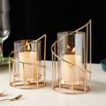 Nordic Romantic Candle Holder Ornaments Wrought Iron Candle Decoration Vase Ornaments