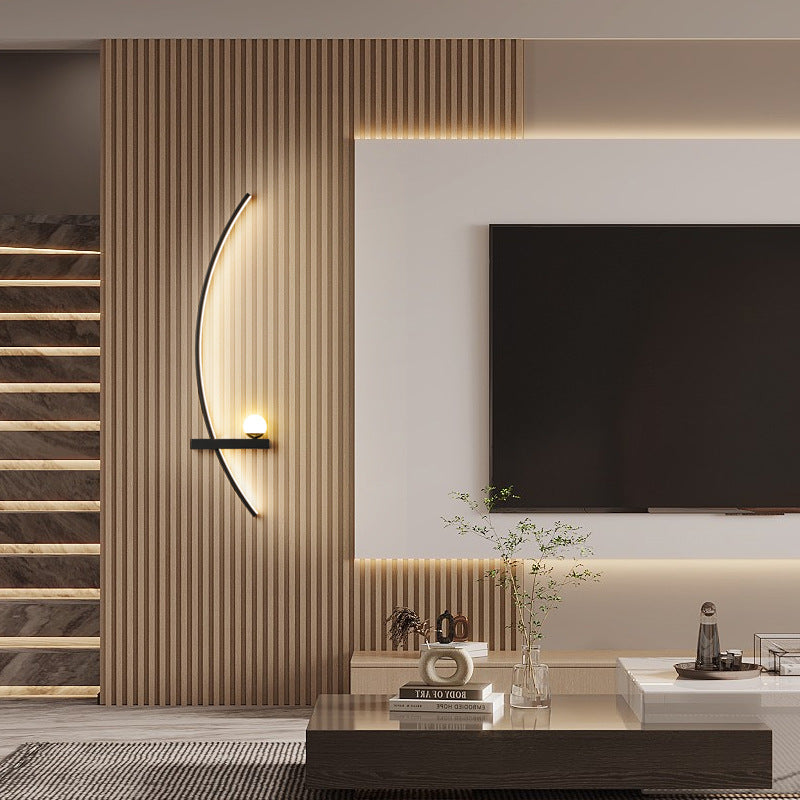 Modern Minimalist LED Wall Lamp – Luxury Ambient Lighting for Living Room & Bedroom