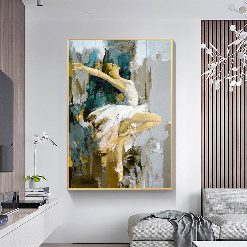 Minimalist Abstract Canvas Wall Art – Modern Living Room Decoration (Frameless Painting)
