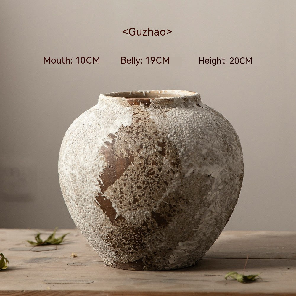Velmora Stone Vase – Minimalist Ceramic Decor