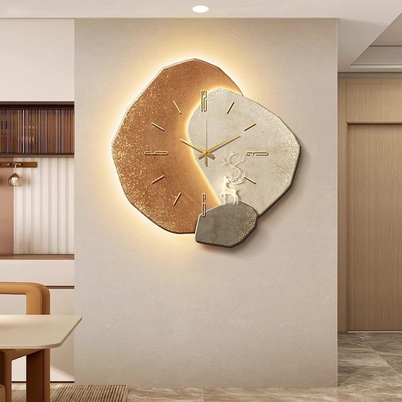 Luxury Minimalist Stone Wall Clock