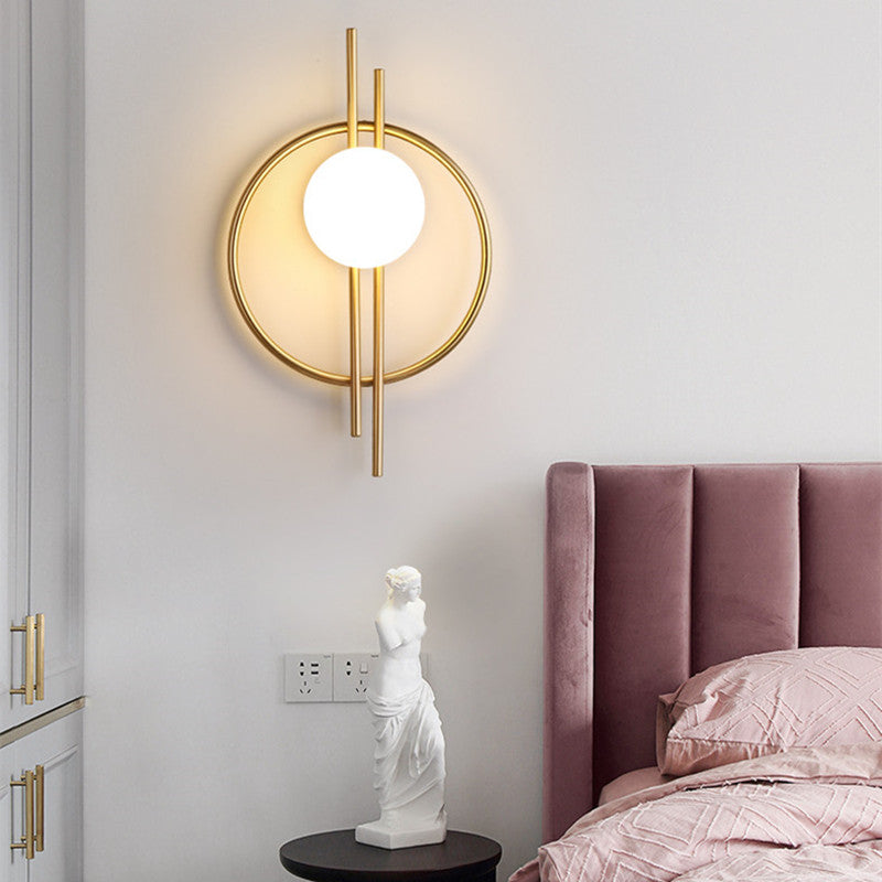 Modern LED Wall Lamp – Luxury Bedroom & Living Room Light (3 Color Dimming)