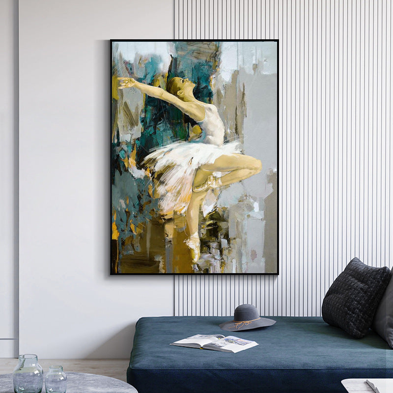 Minimalist Abstract Canvas Wall Art – Modern Living Room Decoration (Frameless Painting)