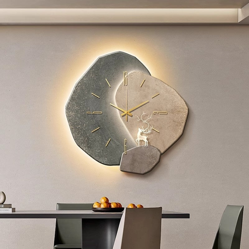 Luxury Minimalist Stone Wall Clock