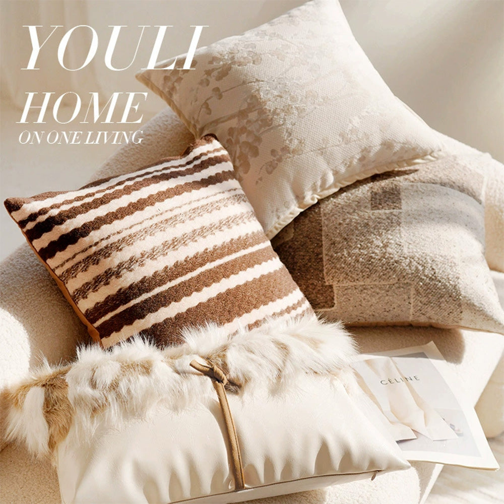 Nordic Linen Pillow Cover – Minimalist Decorative Cushion Case (45x45 cm)