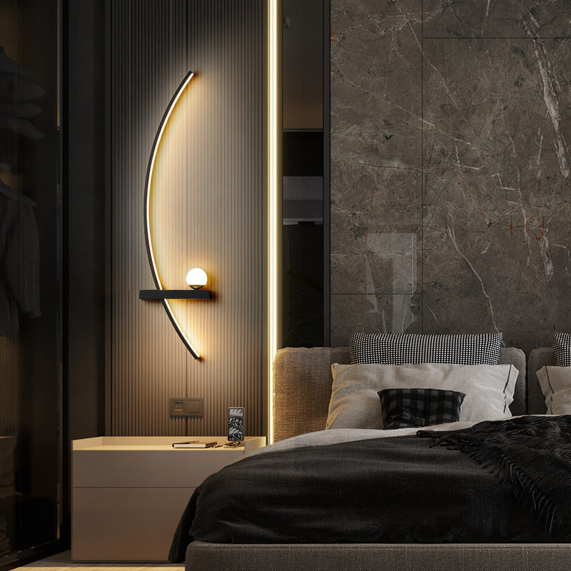 Modern Minimalist LED Wall Lamp – Luxury Ambient Lighting for Living Room & Bedroom