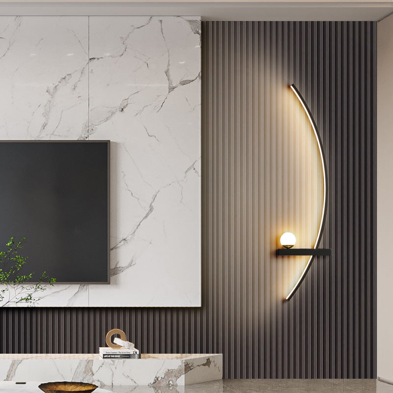 Modern Minimalist LED Wall Lamp – Luxury Ambient Lighting for Living Room & Bedroom